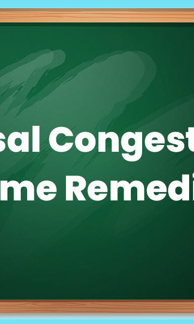 Home remedies that help relieve nasal congestion in children